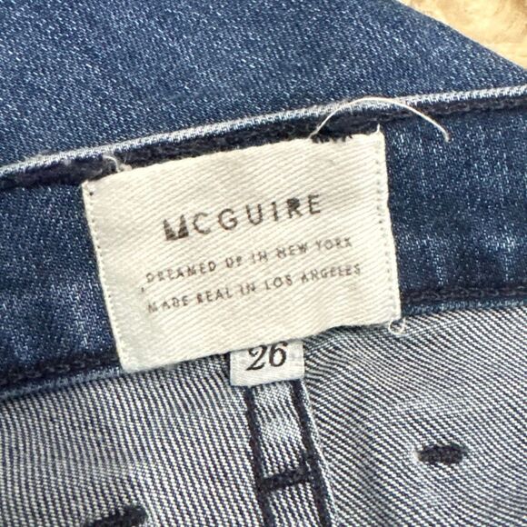 McGuire Denim Striped Cropped Jeans size 26 - Picture 4 of 7